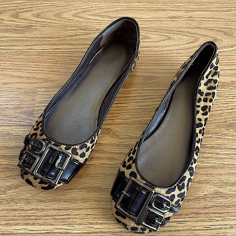 CALVIN KLEIN 🤎Animal Print Ballet Flats🐆 - Picture 2 of 11